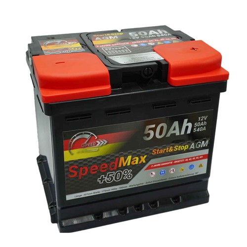 Batteria auto 50ah - auto, agm